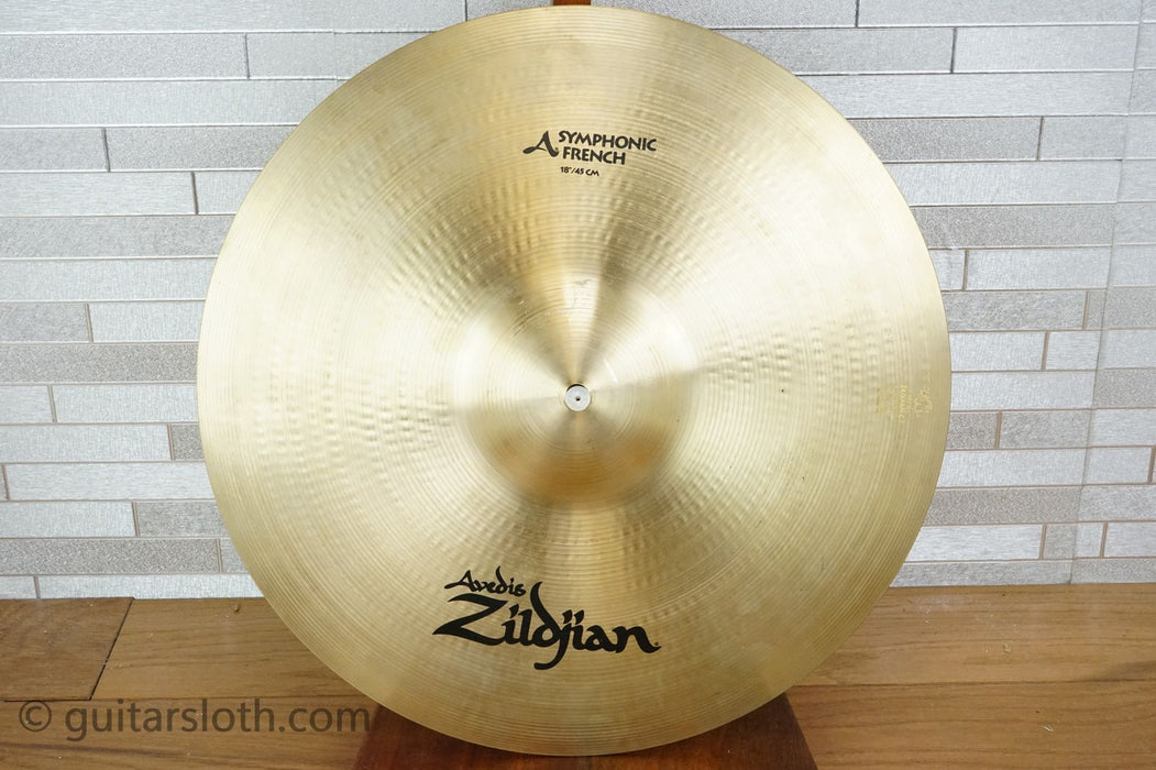 Zildjian 18" A Zildjian Symphonic French Hand Crash Cymbals (Pair)