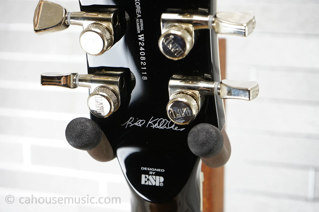 ESP LTD BK-600 Bill Kelliher Signature - Vintage Silver Sunburst