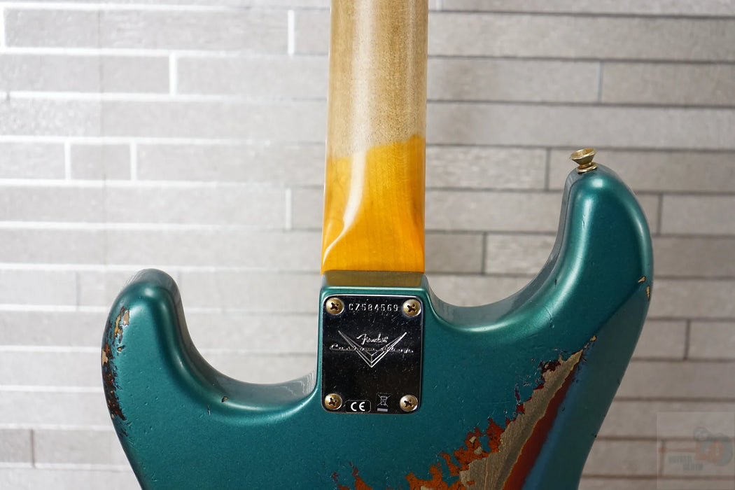 Fender Custom Shop 2025 61' Stratocaster Heavy Relic - Aged Ocean Turqouise over 3-Color Sunburst