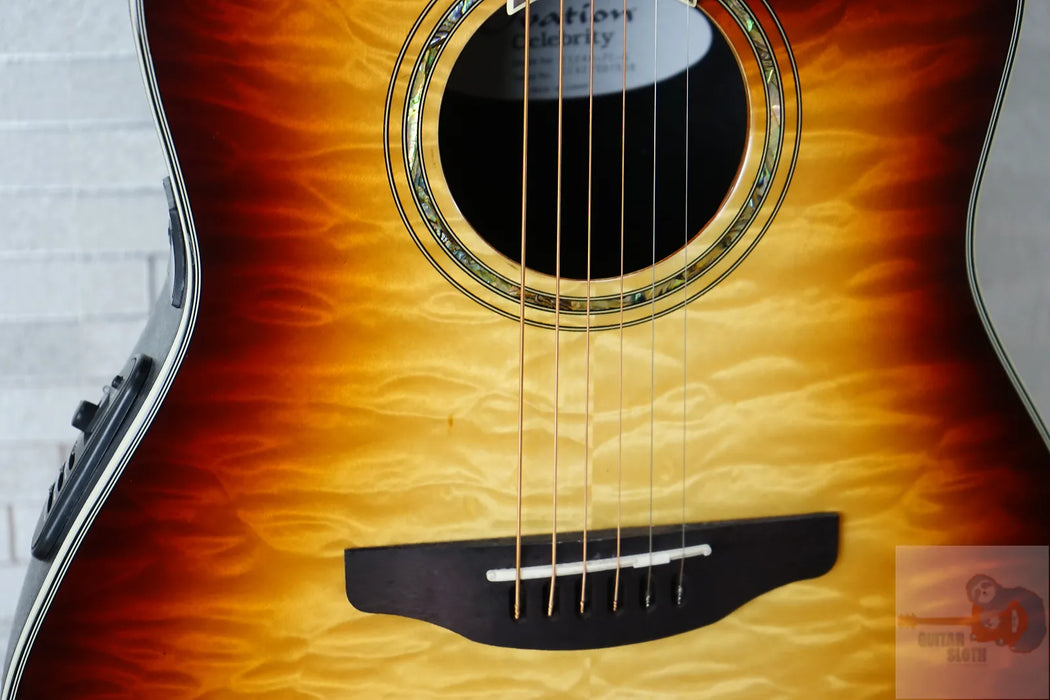 Ovation Celebrity Standard Plus CS24X-7C Mid Depth - Cognac Burst