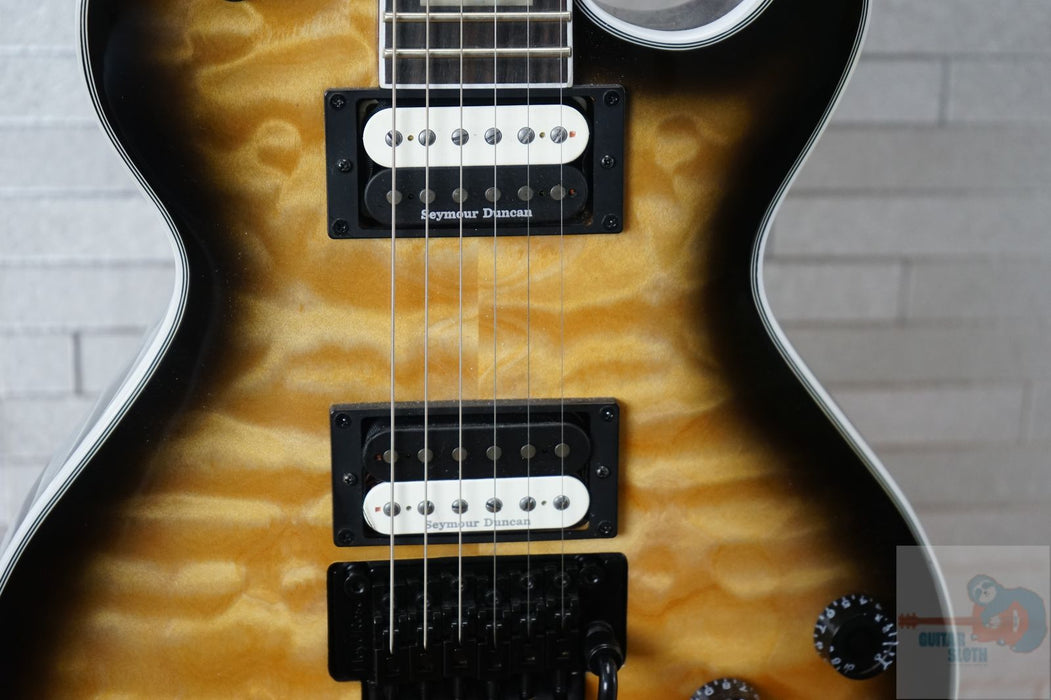 Dean Dean Thoroughbred Select Floyd Quilted Maple - Natural Black Burst