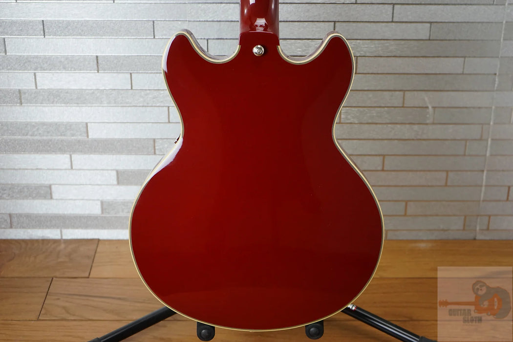 D'Angelico Premier Mini DC with Walnut Fretboard - Burnt Red