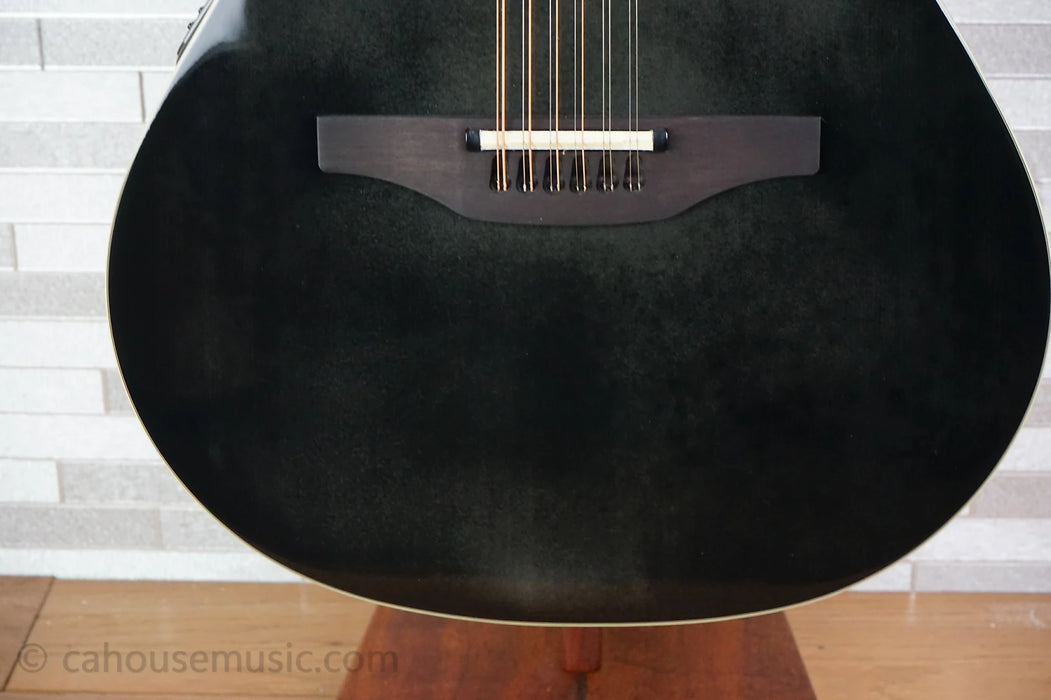 Ovation 2751AX-5-G Timeless Balladeer 12-String Deep Contour - Black