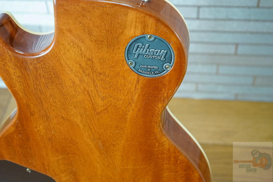 Gibson Custom Shop Murphy Lab '57 Les Paul Custom Ultra Light Aged - Orange Sparkle