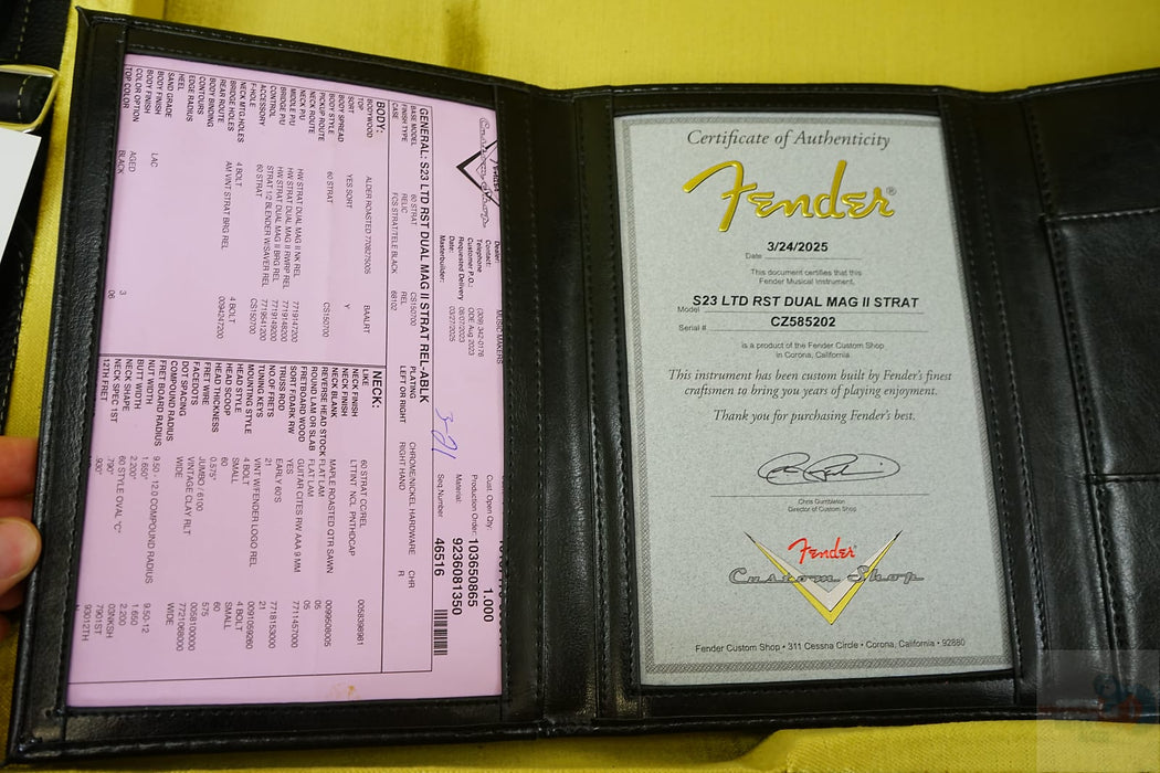 Fender Custom Shop 2025 LTD Roasted Dual-Mag II Stratocaster Relic - Aged Black