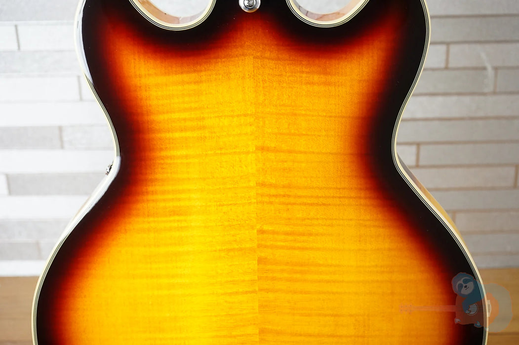 D'Angelico Premier Mini DC with Pau Ferro Fretboard - Dark Iced Tea Burst