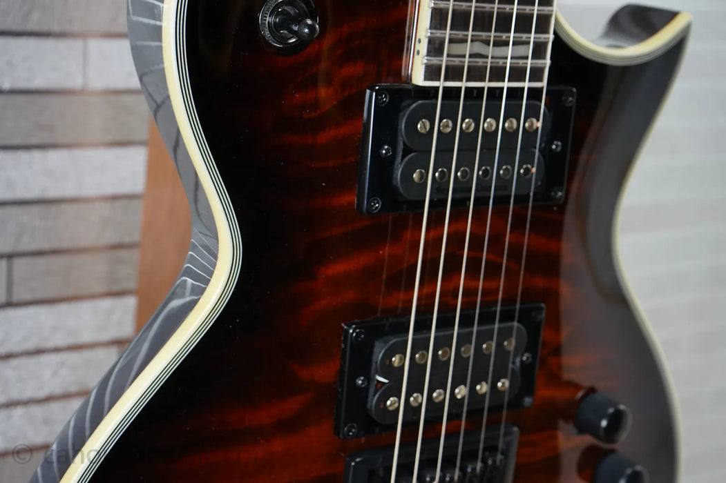 ESP LTD EC-1000 Evertune QM - Dark Brown Sunburst