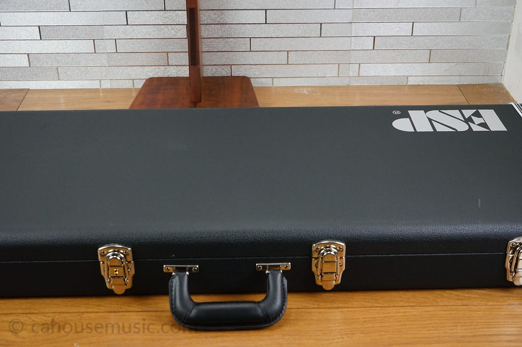 ESP LTD FL-4 Fred Leclercq Signature - Black Red Burst Satin