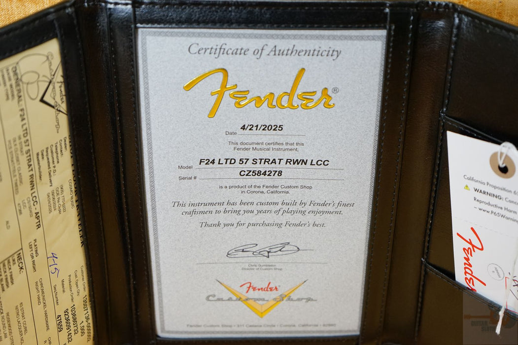 Fender Custom Shop 2025 Limited Edition 1957 Rosewood Neck Stratocaster Deluxe Closet Classic - Aged Pewter