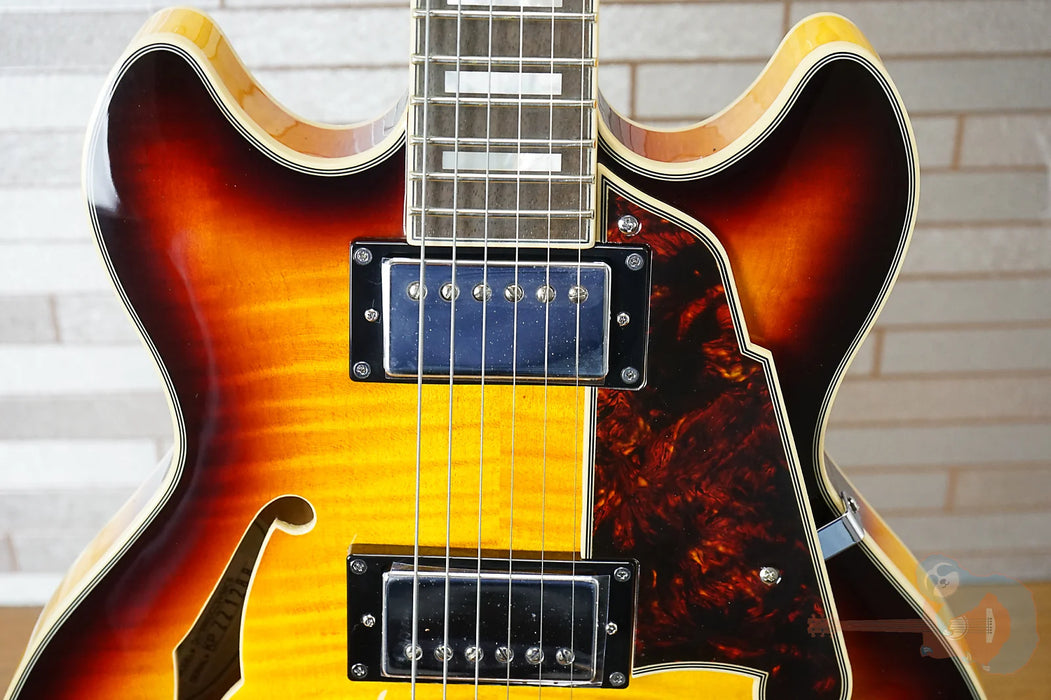 D'Angelico Premier Mini DC with Pau Ferro Fretboard - Dark Iced Tea Burst