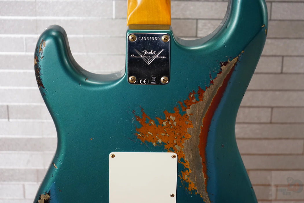 Fender Custom Shop 2025 61' Stratocaster Heavy Relic - Aged Ocean Turqouise over 3-Color Sunburst