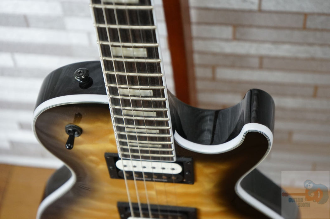 Dean Dean Thoroughbred Select Floyd Quilted Maple - Natural Black Burst