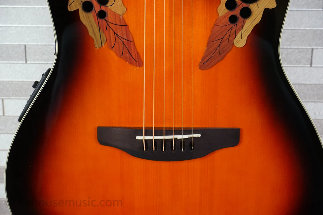 Ovation E-Acoustic Guitar Celebrity Elite CE48 Super Shallow Cutaway - Sunburst
