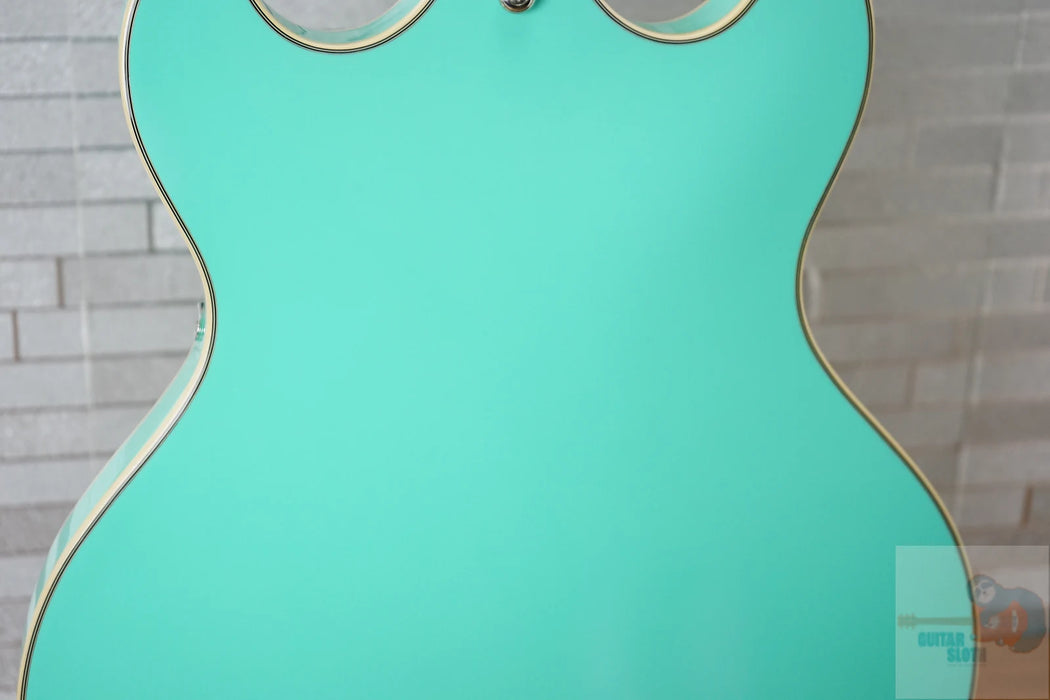 D'Angelico Premier DC Semi-Hollow Double Cutaway - Surf Green