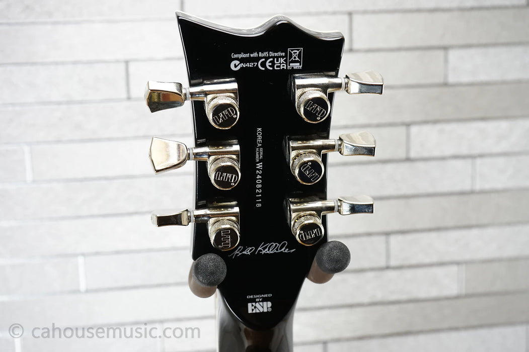 ESP LTD BK-600 Bill Kelliher Signature - Vintage Silver Sunburst