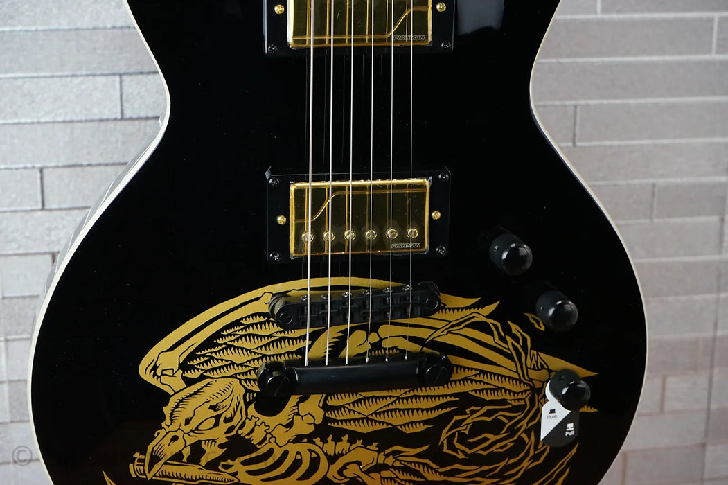 ESP LTD WA-Warbird Will Adler Signature - Black with Gold Graphic
