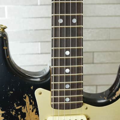 Fender Custom Shop 2025 LTD Roasted Bighead 1966 Stratocaster Super Heavy Relic - Aged Black