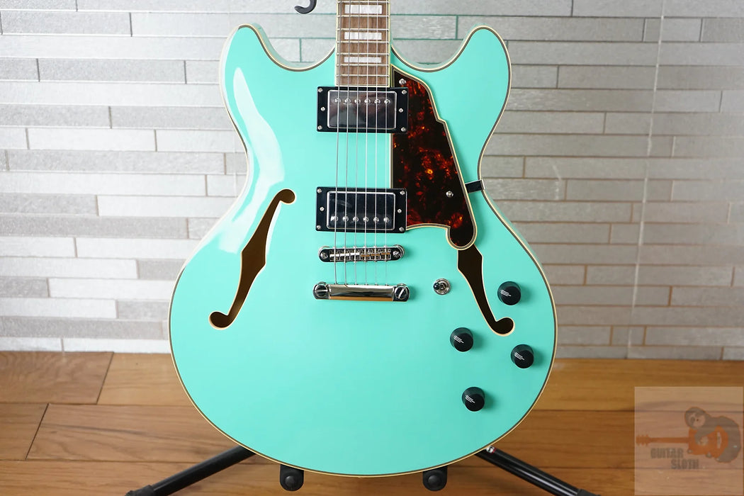 D'Angelico Premier DC Semi-Hollow Double Cutaway - Surf Green