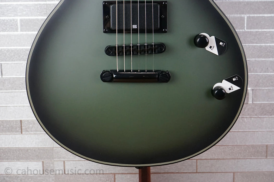 ESP LTD BK-600 Bill Kelliher Signature - Military Green Sunburst Satin