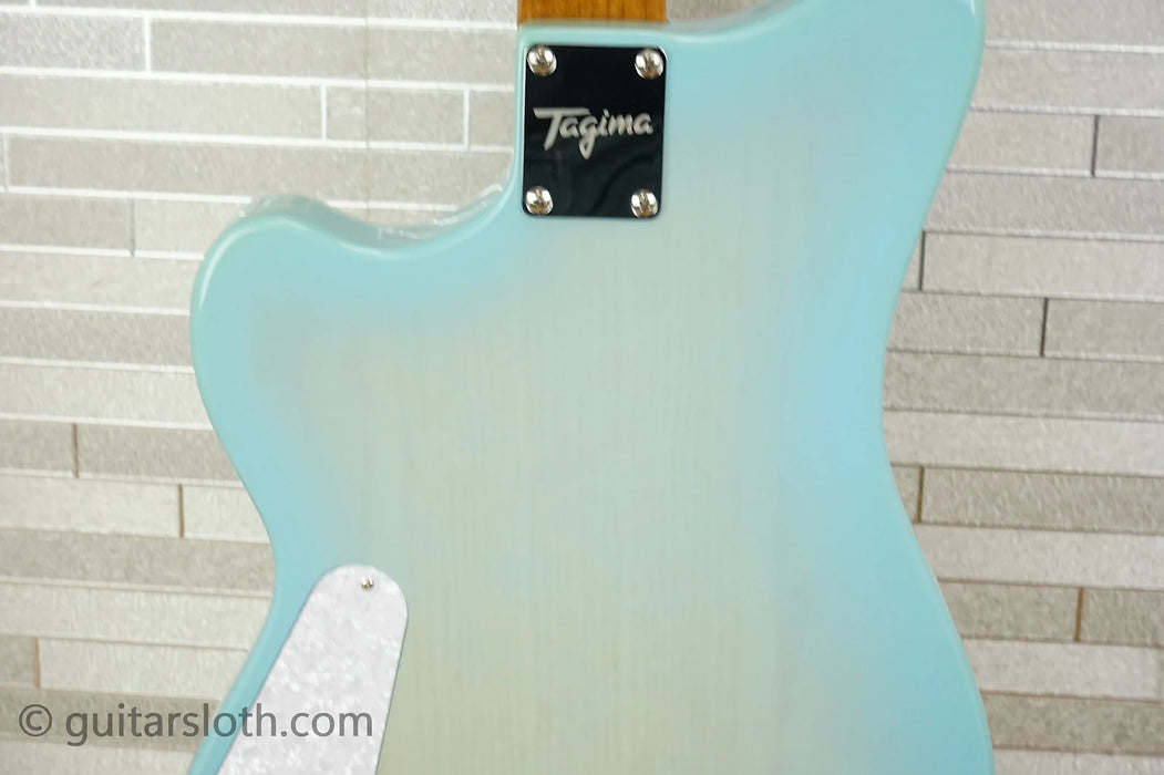 Tagima Cosmos Oasis Electric Guitar - Transparent Celestial Blue Blurst