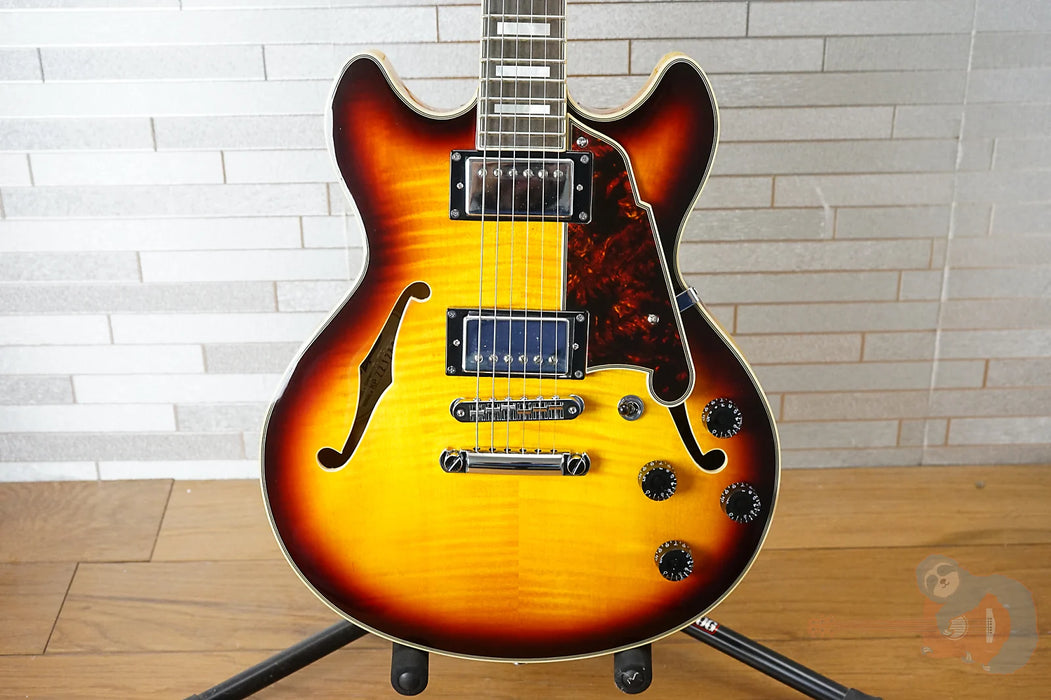 D'Angelico Premier Mini DC with Pau Ferro Fretboard - Dark Iced Tea Burst