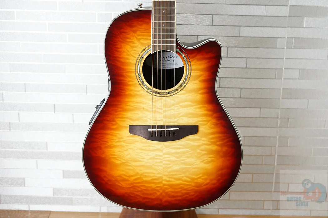 Ovation Celebrity Standard Plus CS24X-7C Mid Depth - Cognac Burst