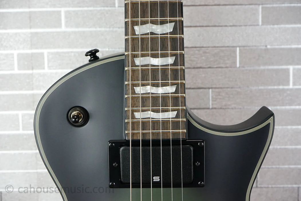 ESP LTD BK-600 Bill Kelliher Signature - Military Green Sunburst Satin