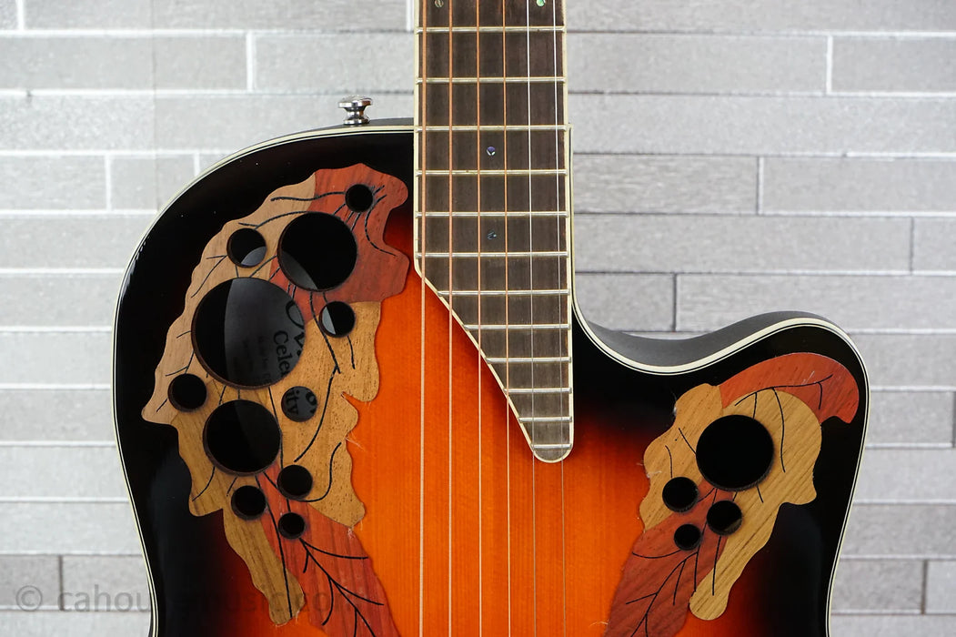 Ovation E-Acoustic Guitar Celebrity Elite CE48 Super Shallow Cutaway - Sunburst