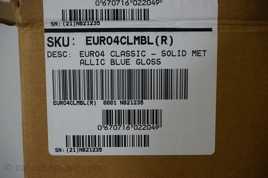 Spector Euro 4 Classic - Solid Metallic Blue Gloss