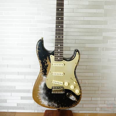 Fender Custom Shop 2025 LTD Roasted Bighead 1966 Stratocaster Super Heavy Relic - Aged Black