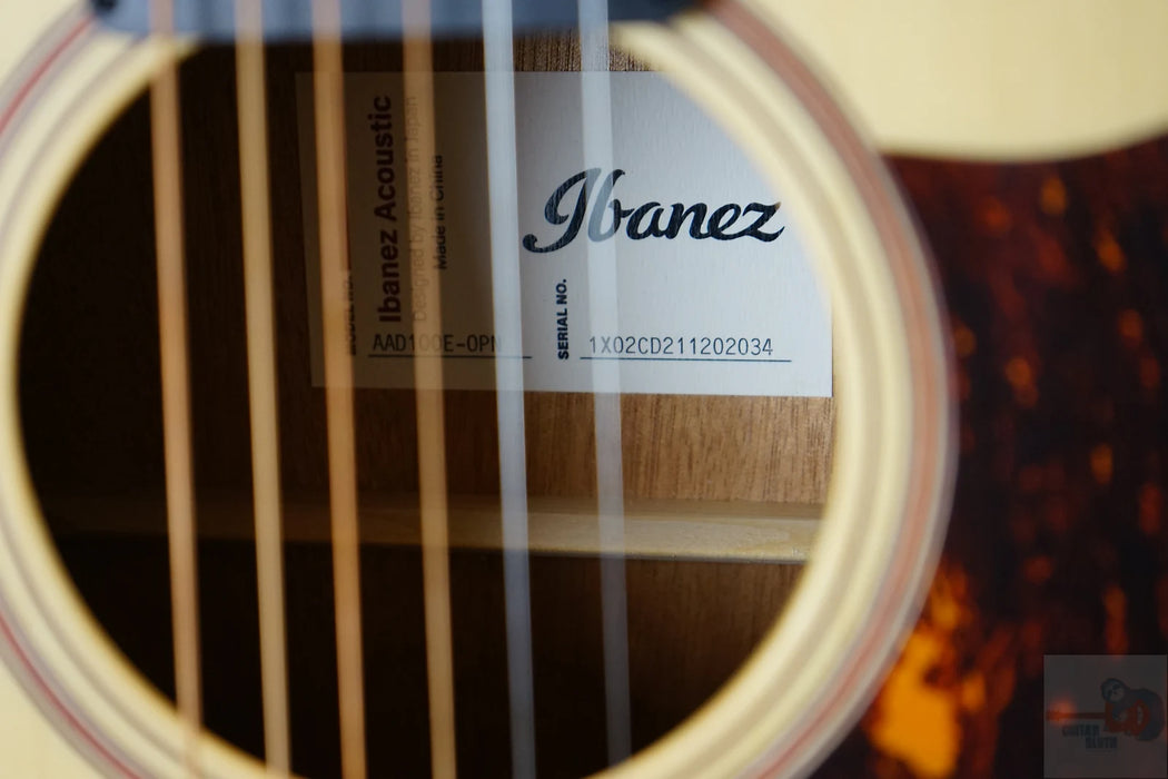 Ibanez AAD100E-OPN Advanced Acoustic Dreadnought - Open Pore Natural