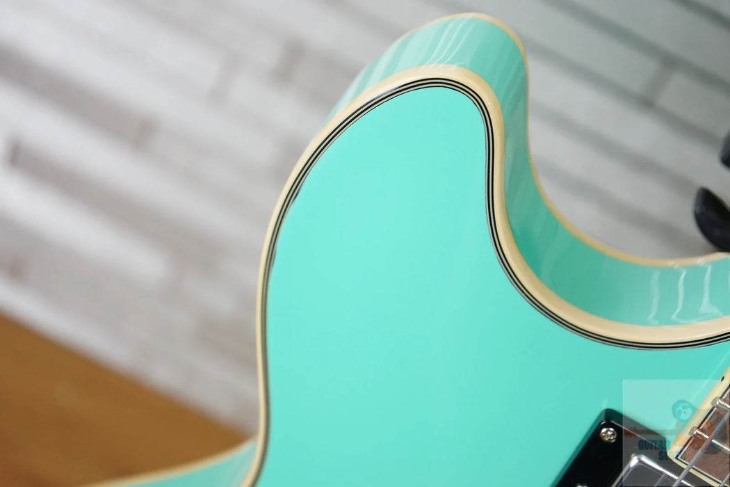 D'Angelico Premier DC Semi-Hollow Double Cutaway - Surf Green