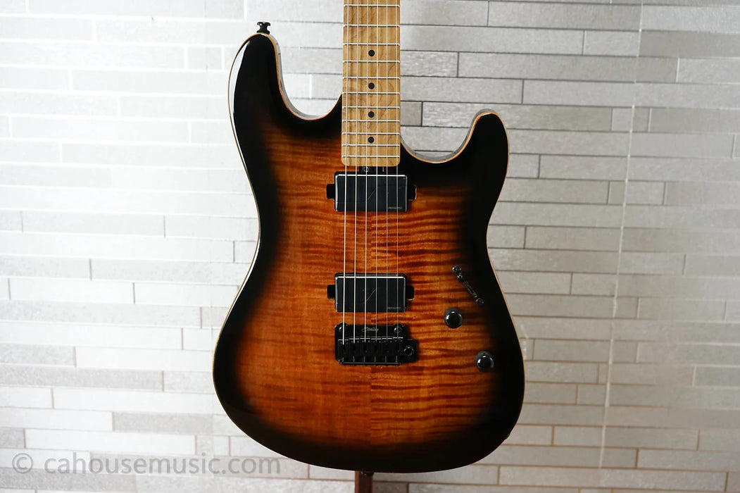 Sterling Sabre with Roasted Maple Fretboard - Cobra Burst