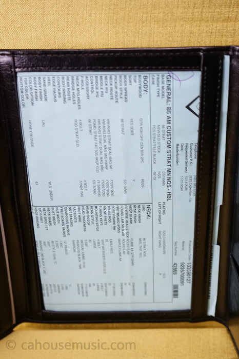 Fender American Custom Stratocaster® NOS, 2A Flame Maple Fingerboard, Honey Blonde