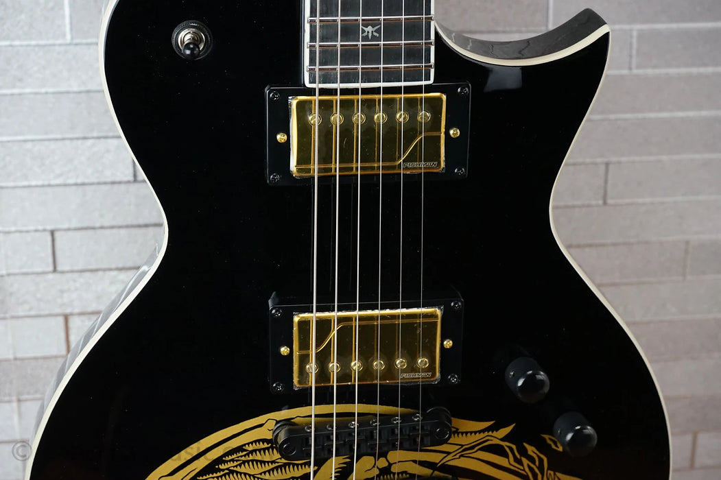 ESP LTD WA-Warbird Will Adler Signature - Black with Gold Graphic