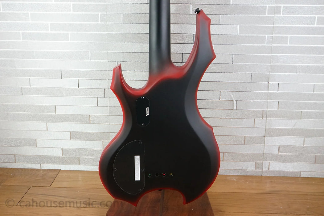 ESP LTD FL-4 Fred Leclercq Signature - Black Red Burst Satin