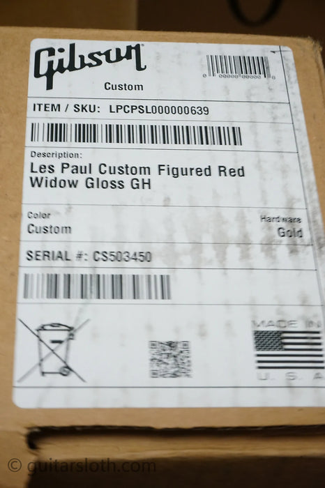 Gibson Custom Shop Les Paul Custom Figured - Red Widow