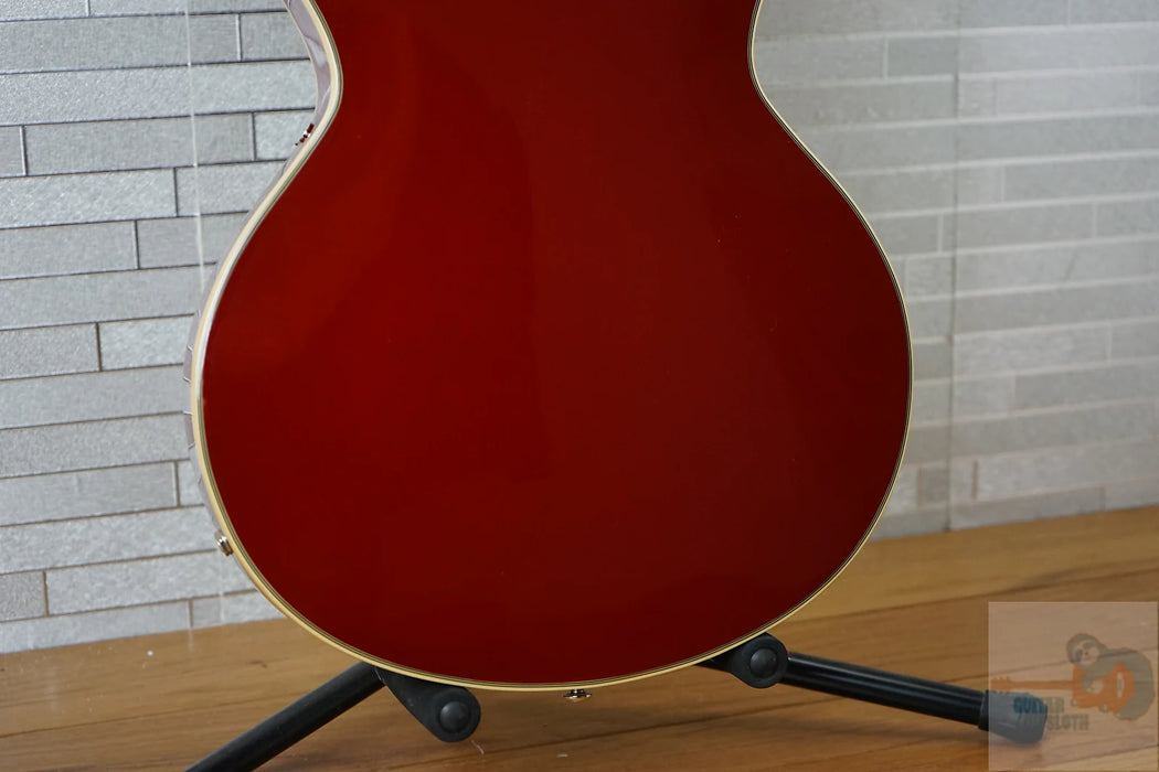 D'Angelico Premier Mini DC with Walnut Fretboard - Burnt Red