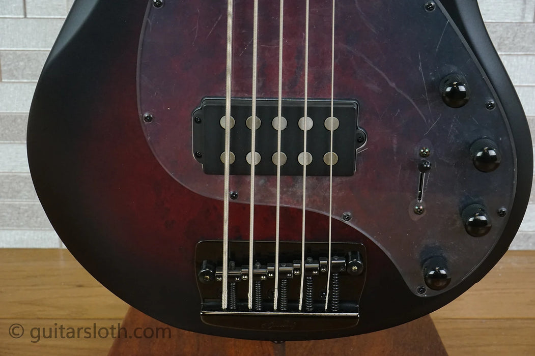 Sterling StingRay Ray35PB - Dark Scarlet Burst Satin