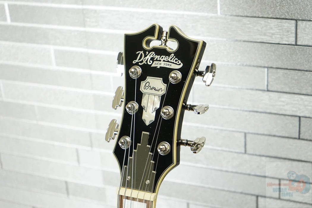 D'Angelico Premier Mini DC with Walnut Fretboard - Black