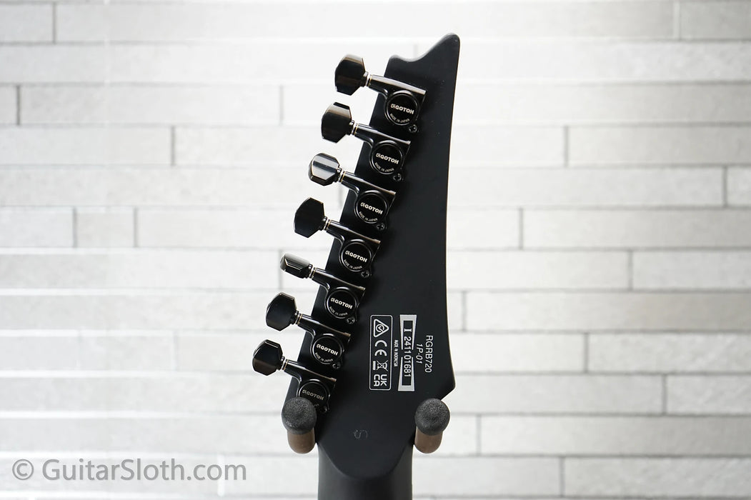 Ibanez RGRB720-BKF Iron Label - Black Flat