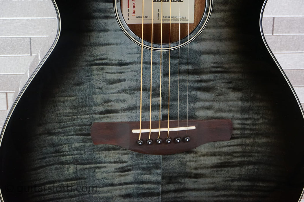 Ibanez AEG70-TCH Grand Concert - Transparent Charcoal Burst High Gloss