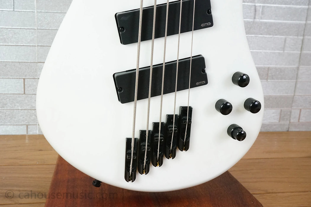 Spector NS Dimension 5 - White Sparkle Gloss