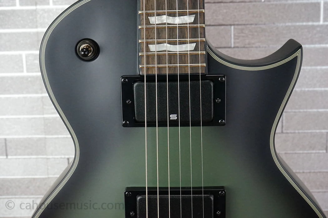 ESP LTD BK-600 Bill Kelliher Signature - Military Green Sunburst Satin