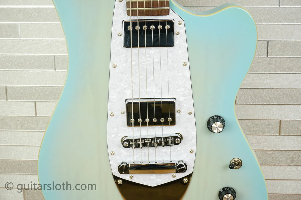 Tagima Cosmos Oasis Electric Guitar - Transparent Celestial Blue Blurst