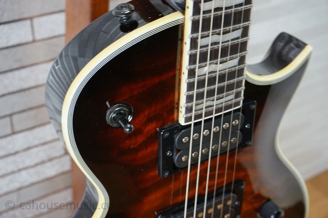 ESP LTD EC-1000 Evertune QM - Dark Brown Sunburst