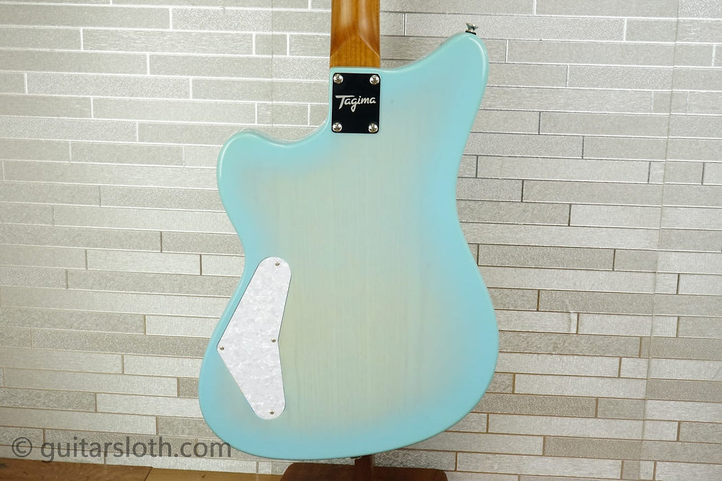 Tagima Cosmos Oasis Electric Guitar - Transparent Celestial Blue Blurst