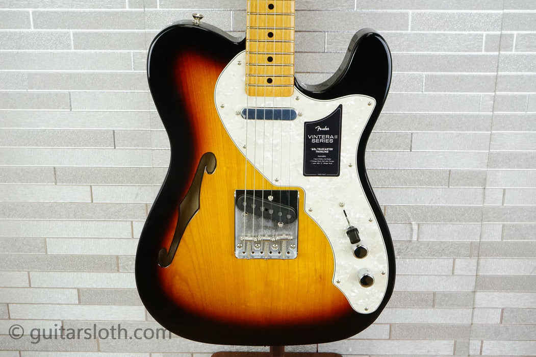 Fender Vintera II '60s Telecaster Thinline with Maple Fretboard - 3-Color Sunburst