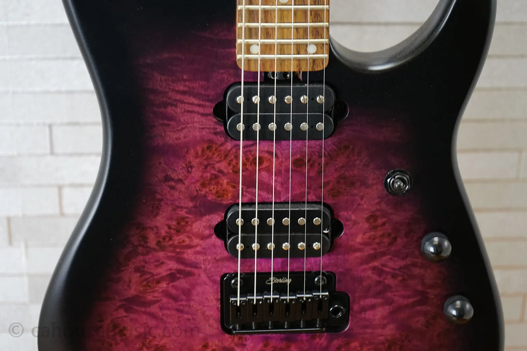 Sterling Jason Richardson Signature Cutlass - Cosmic Purple Burst Satin - With Bag