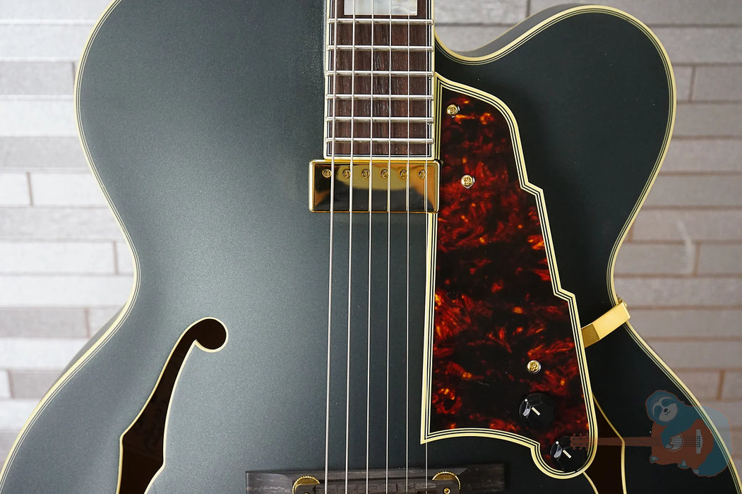 D'Angelico Deluxe EXL-1 Hollow Body Archtop - Matte Midnight